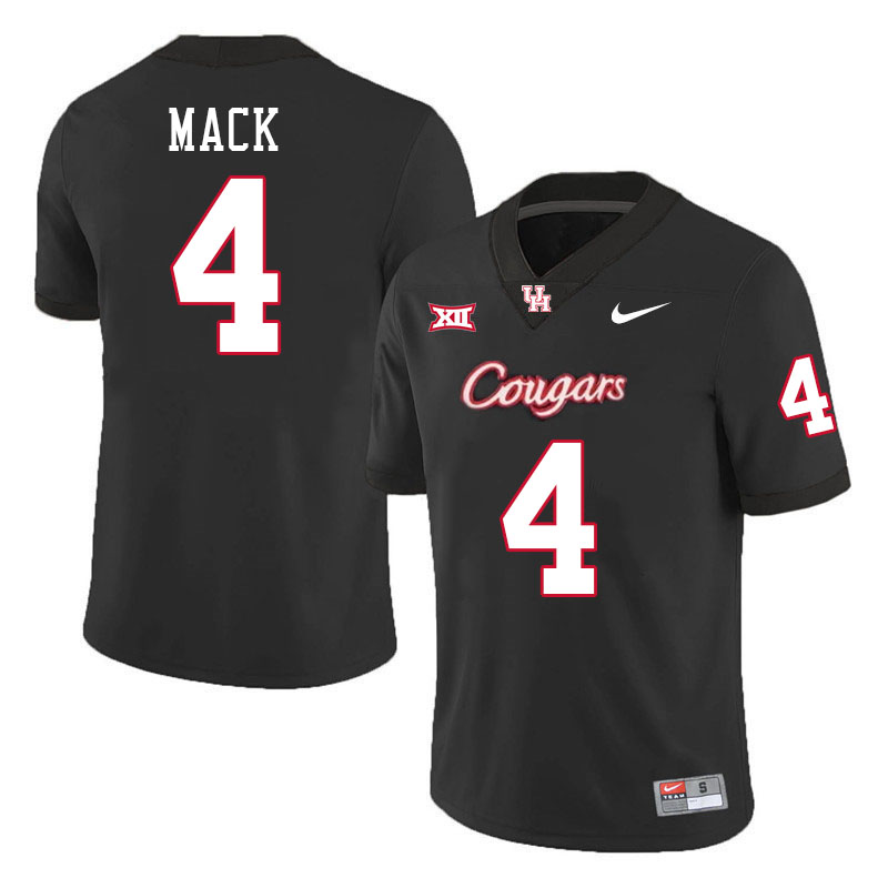 Brandon Mack Houston Jersey,Houston Cougars #4 Brandon Mack Jersey Youth College Uniforms-Black